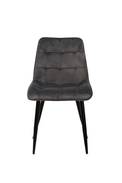Стул N-46 серый велюр N-46-grey-velvet/ black фото