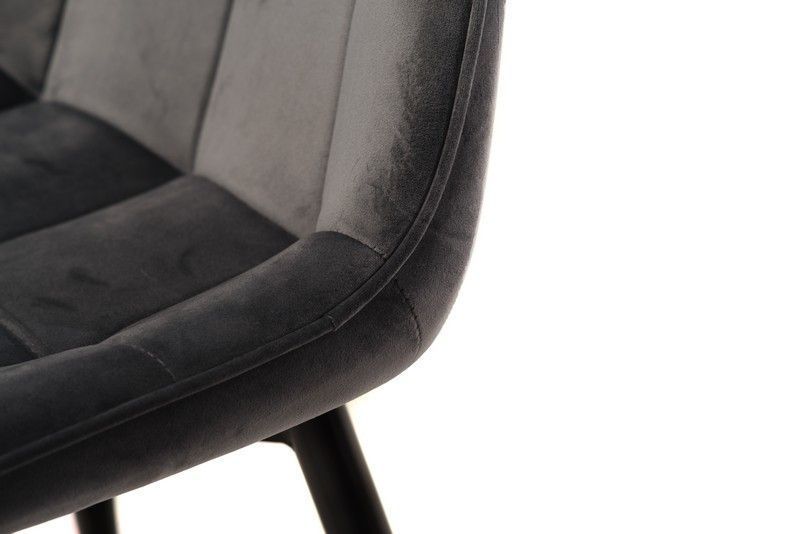 Стул N-46 серый велюр N-46-grey-velvet/ black фото