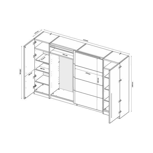 Шафа-купе Тедді 3.15х2.2м"Миро Марк 1586795796 фото