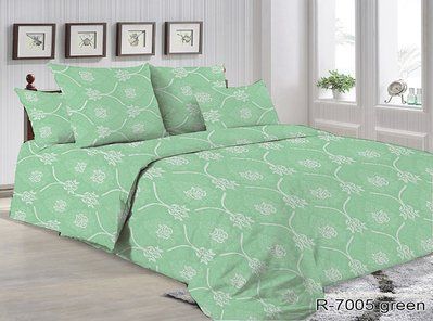 ТМ TAG Комплект постельного белья R7005 green TAG(evro)-523 фото