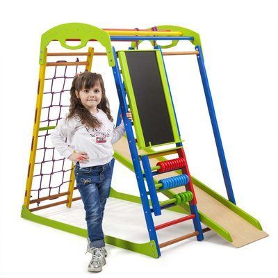 Детский спортивный комплекс для дома SportWood Plus SportBaby &laquo;SportWood Plus&raquo; фото