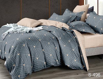 ТМ TAG Комплект постільної білизни з компаньйоном S496 TAG satin (evro)-506 фото