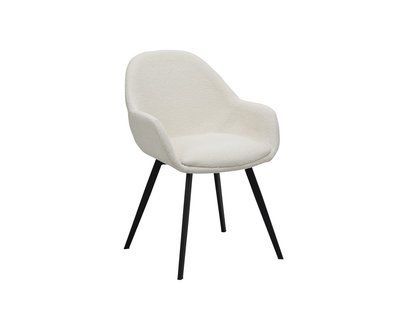 Стілець M-160 айворі + чорний  M-160-ivory-boucle/black фото