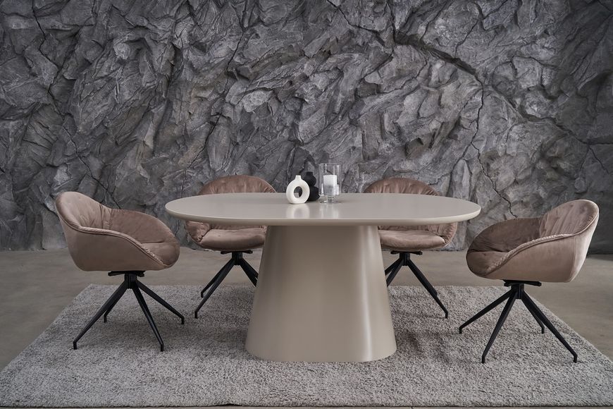 Стол полиуретановый МДФ TМ-210 теплый песок TML-545-matte-cappuccino фото