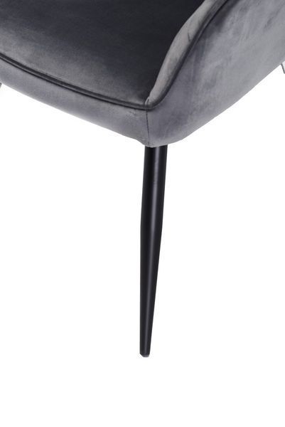 Стілець M-62 сірий велюр M-62-grey-velvet/ black фото