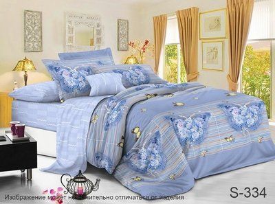 ТМ TAG Комплект постільної білизни з компаньйоном S334 TAG satin (sem)-334 фото