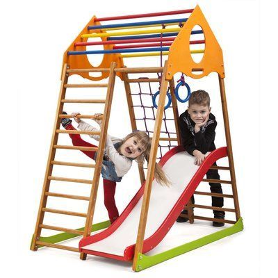 Детский спортивный комплекс для дома KindWood Plus 1 SportBaby &laquo;KindWood Plus 1&raquo; фото
