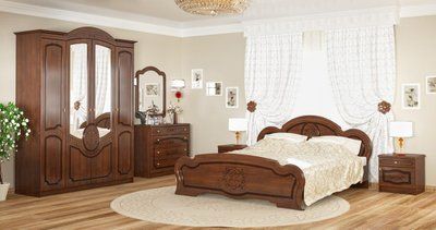 Спальня Барокко, мдф (Мебель-Сервис)  береза тундра 795617185 фото