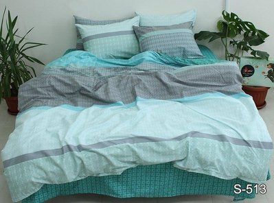 ТМ TAG Комплект постільної білизни з компаньйоном S513 TAG satin (evro)-522 фото