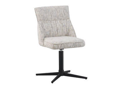 Стілець поворотний R-170 срібний + чорний R-170-silver-tweed/black фото