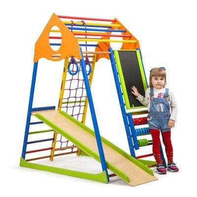 Детский спортивный комплекс KindWood Color Plus SportBaby &laquo;KindWood Color Plus&raquo; фото
